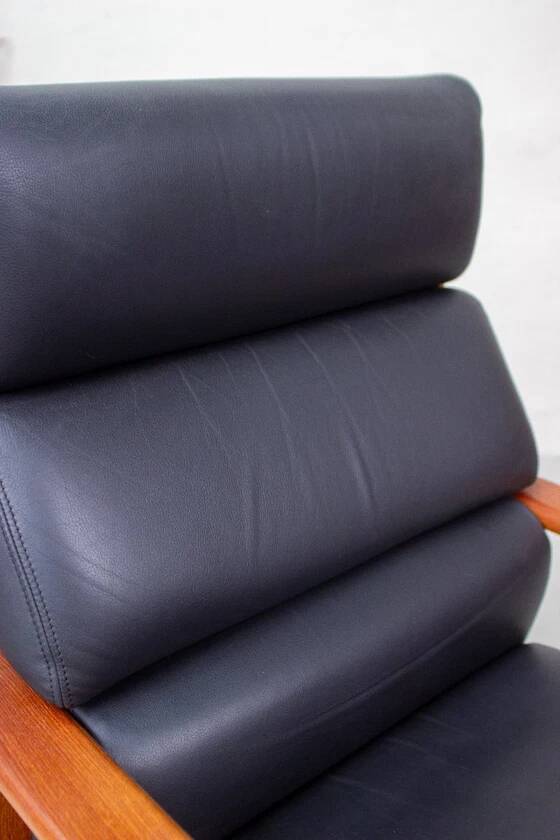 Vintage Teak Armchair High-Back Mid Century Danish