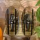 Stunning smoked glass wall sconces from the 1970s.