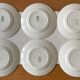 Antique flat earthenware plates from Saint-Amand (North)
