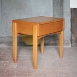 Vintage wooden bedside table, nightstand, side table, modernist.