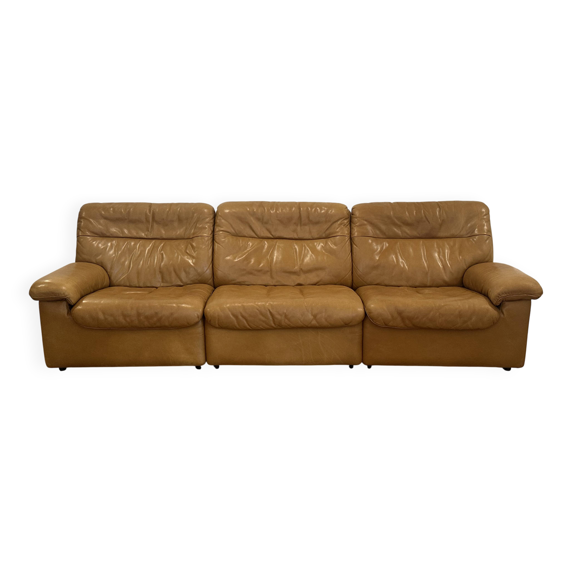De Sede Leather Sofa Switzerland 1980s