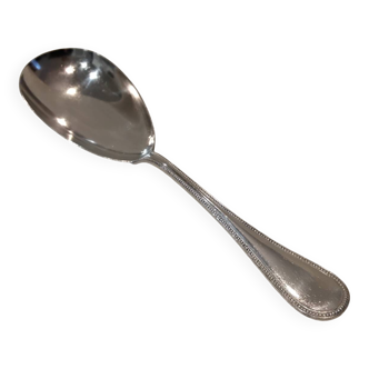 Silver-plated rice serving scoop by Christofle, "Pearls" pattern