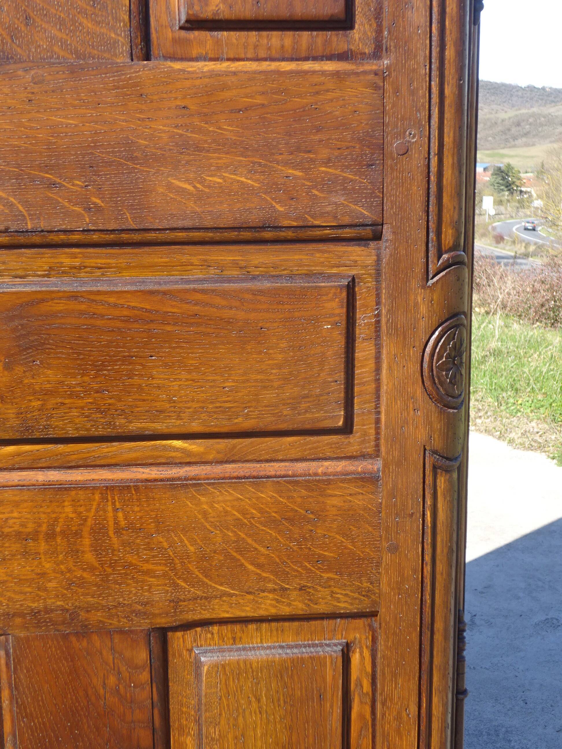 Solid oak wardrobe, Renaissance style