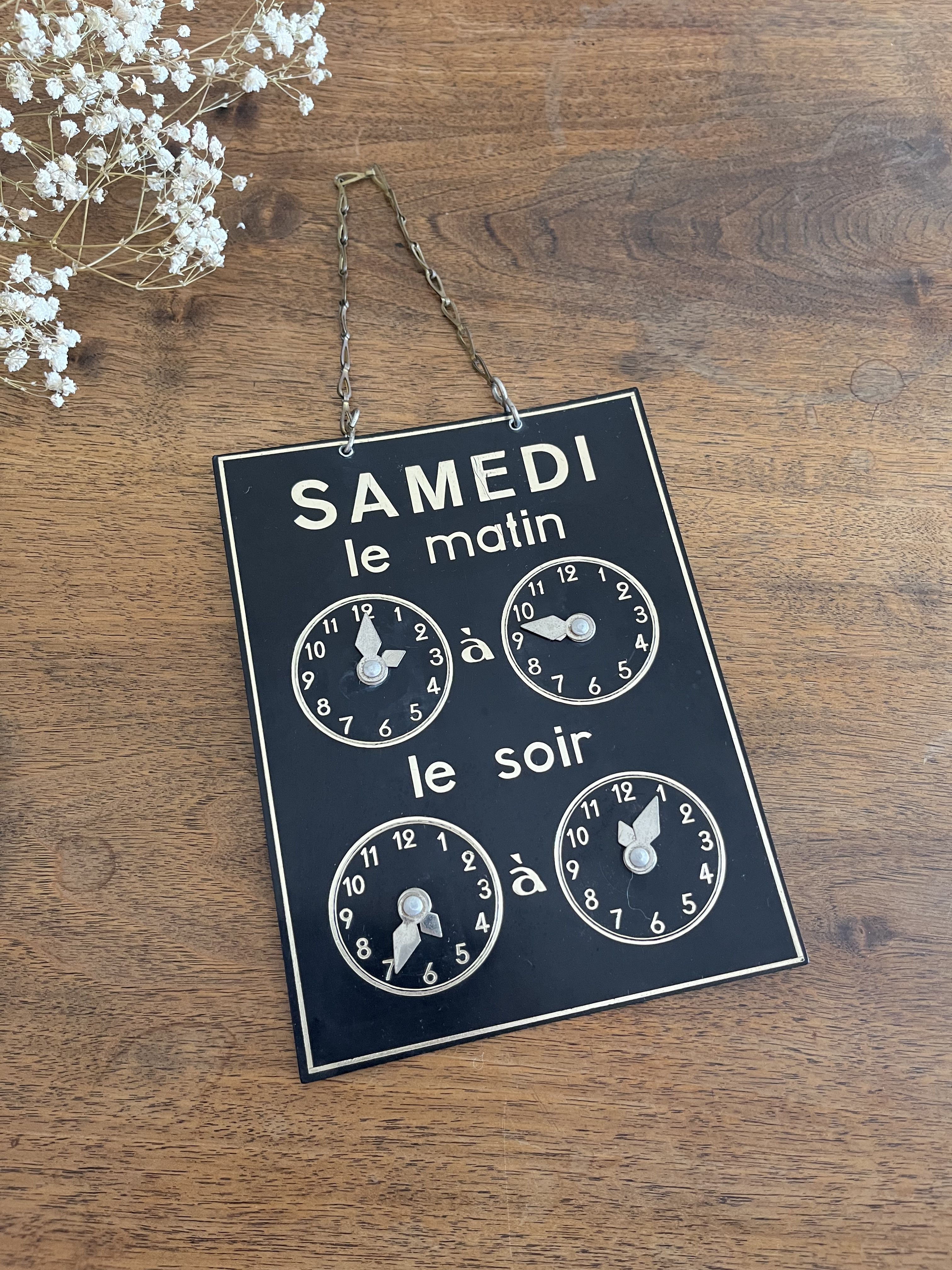 Panneau horaires d’ouverture