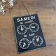 Panneau horaires d’ouverture