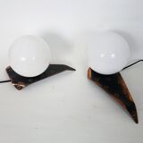 A pair of Polish lamps, 1960s