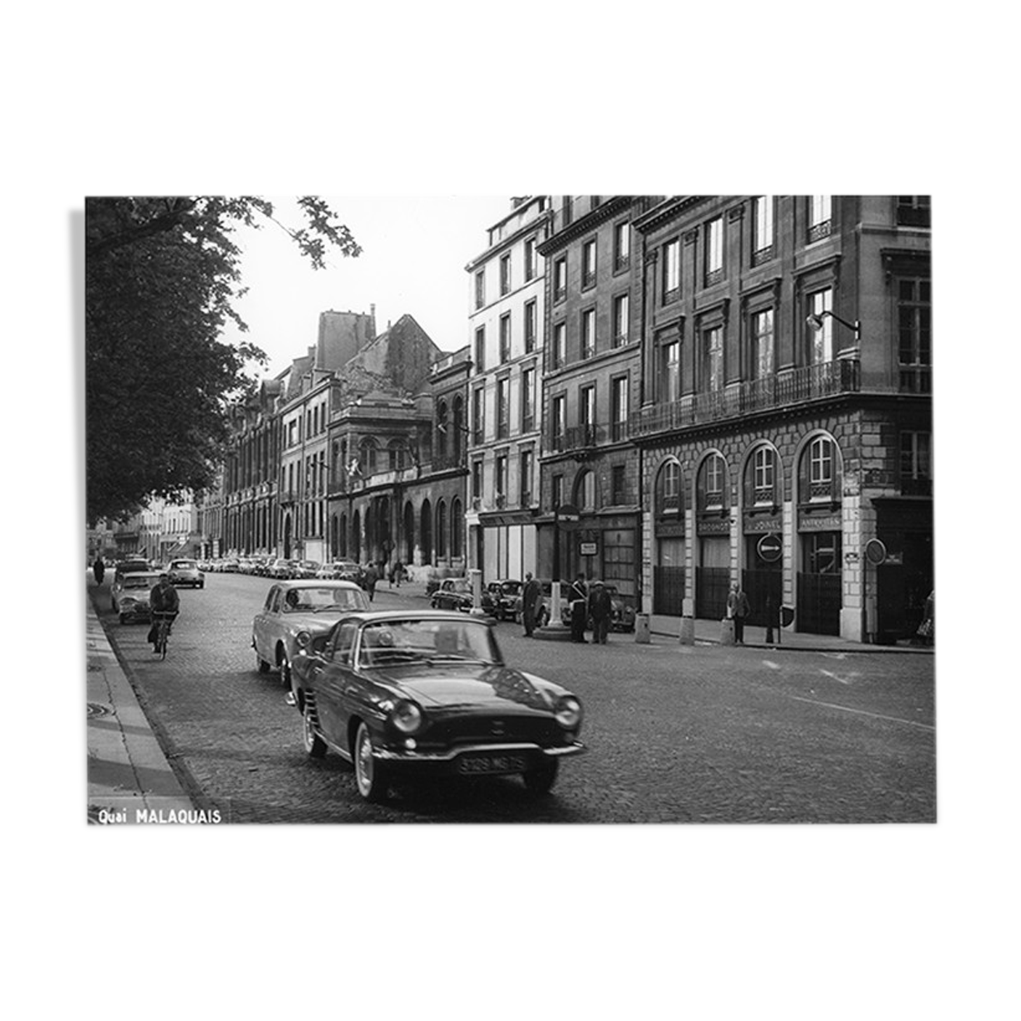Vintage photograph Quai Malaquais Paris 1965