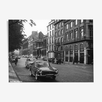 Photographie vintage quai Malaquais Paris 1965