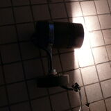 Pair of vintage brown metal spotlights