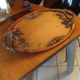 Solid mahogany serving tray