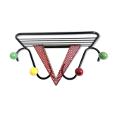Vintage wall coat rack circa 1950