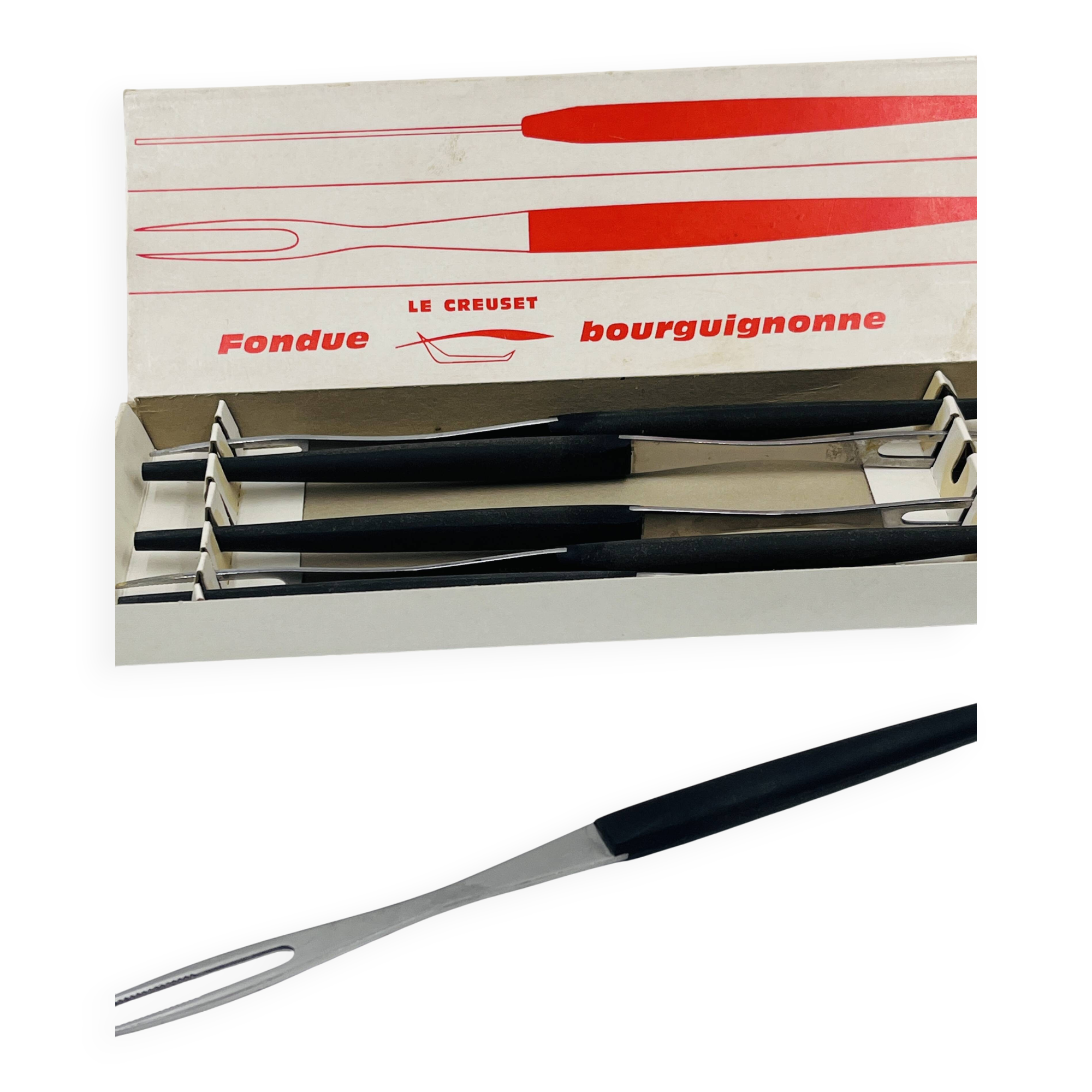 Set of 6 Bourguignonne Fondue Forks Le Creuset