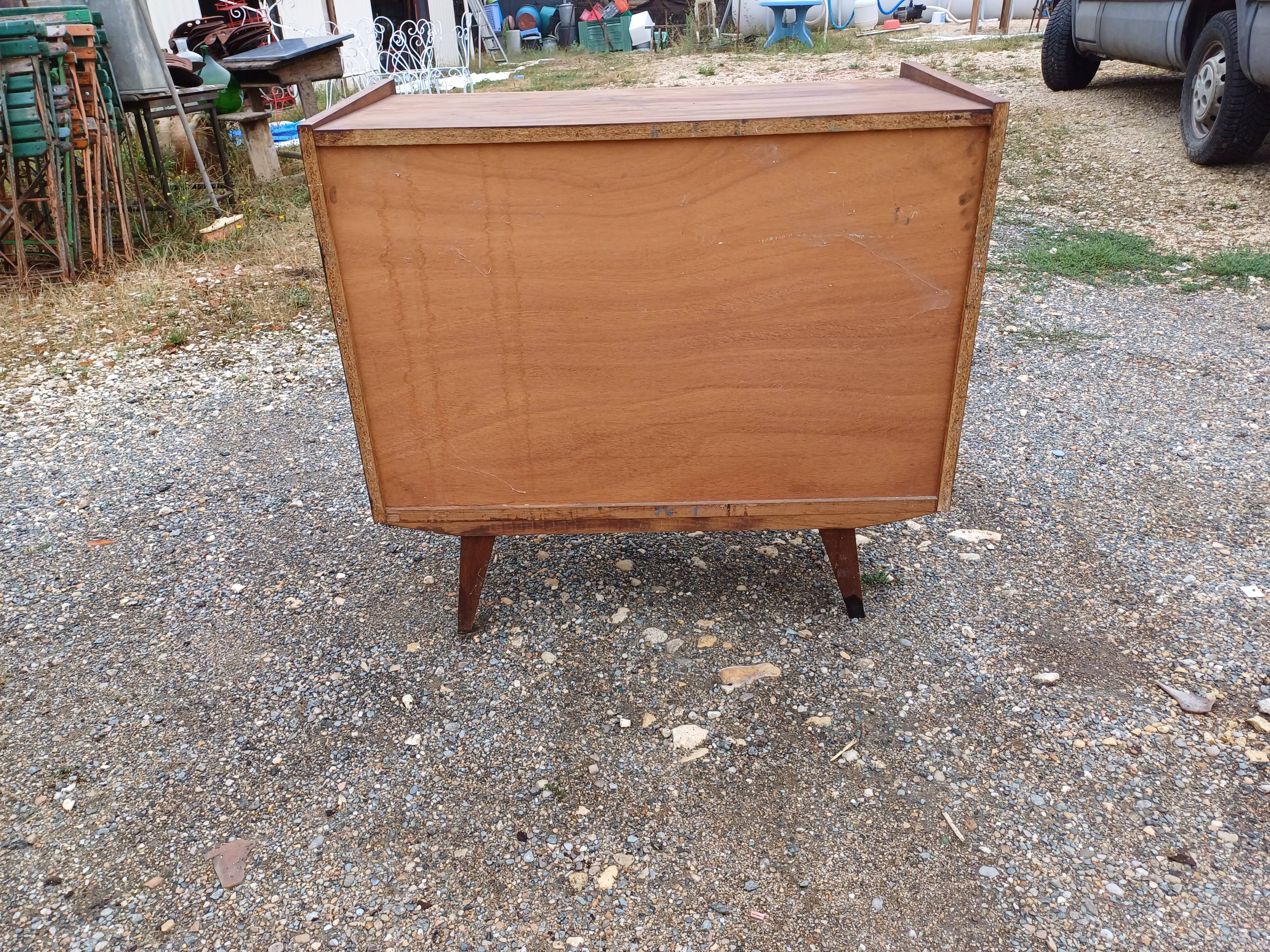 Vintage 50s Chest of Drawers with Compass Legs