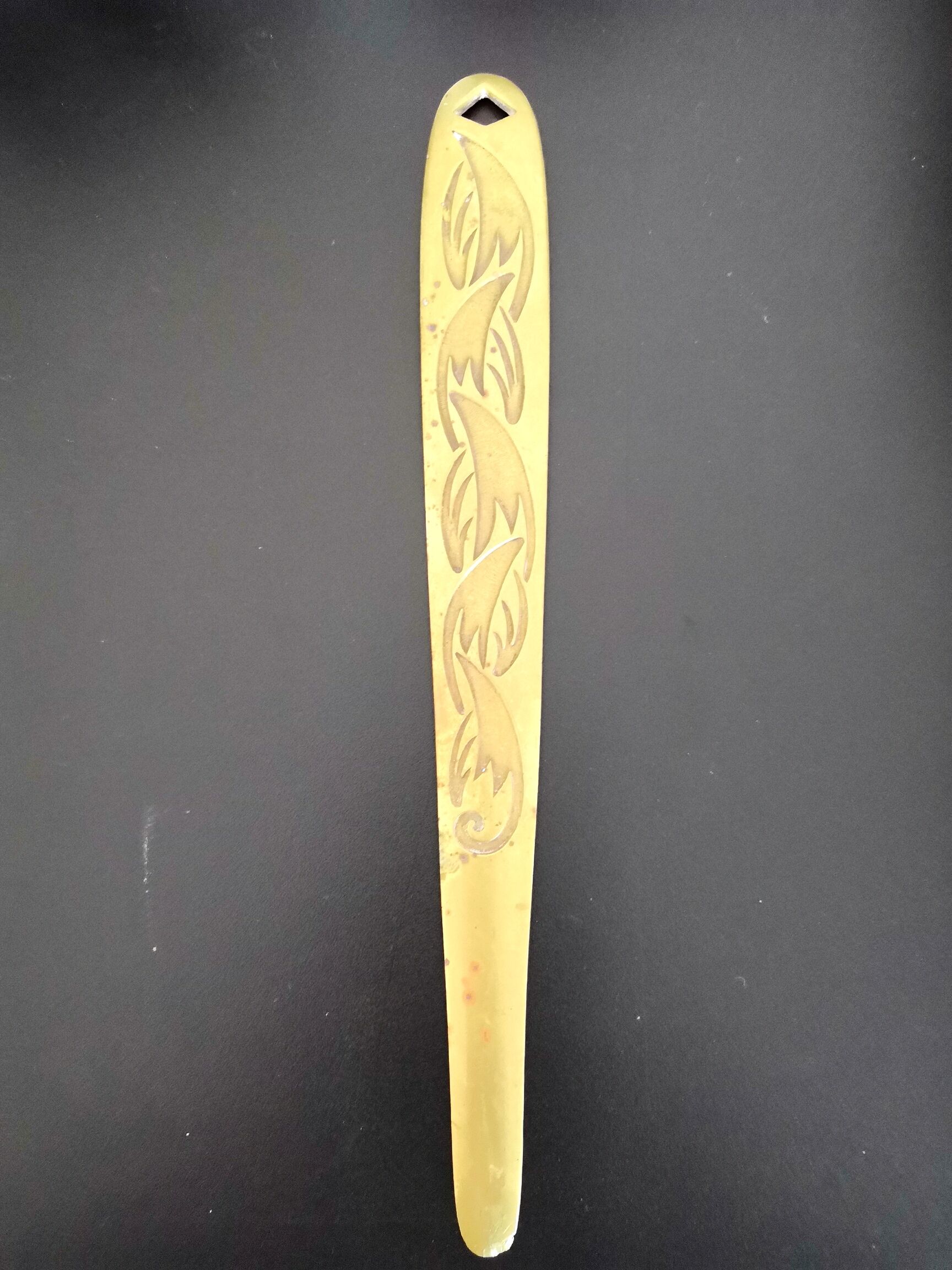 Art Nouveau bronze paper cut by Rischmann