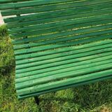 Slatted garden bench
