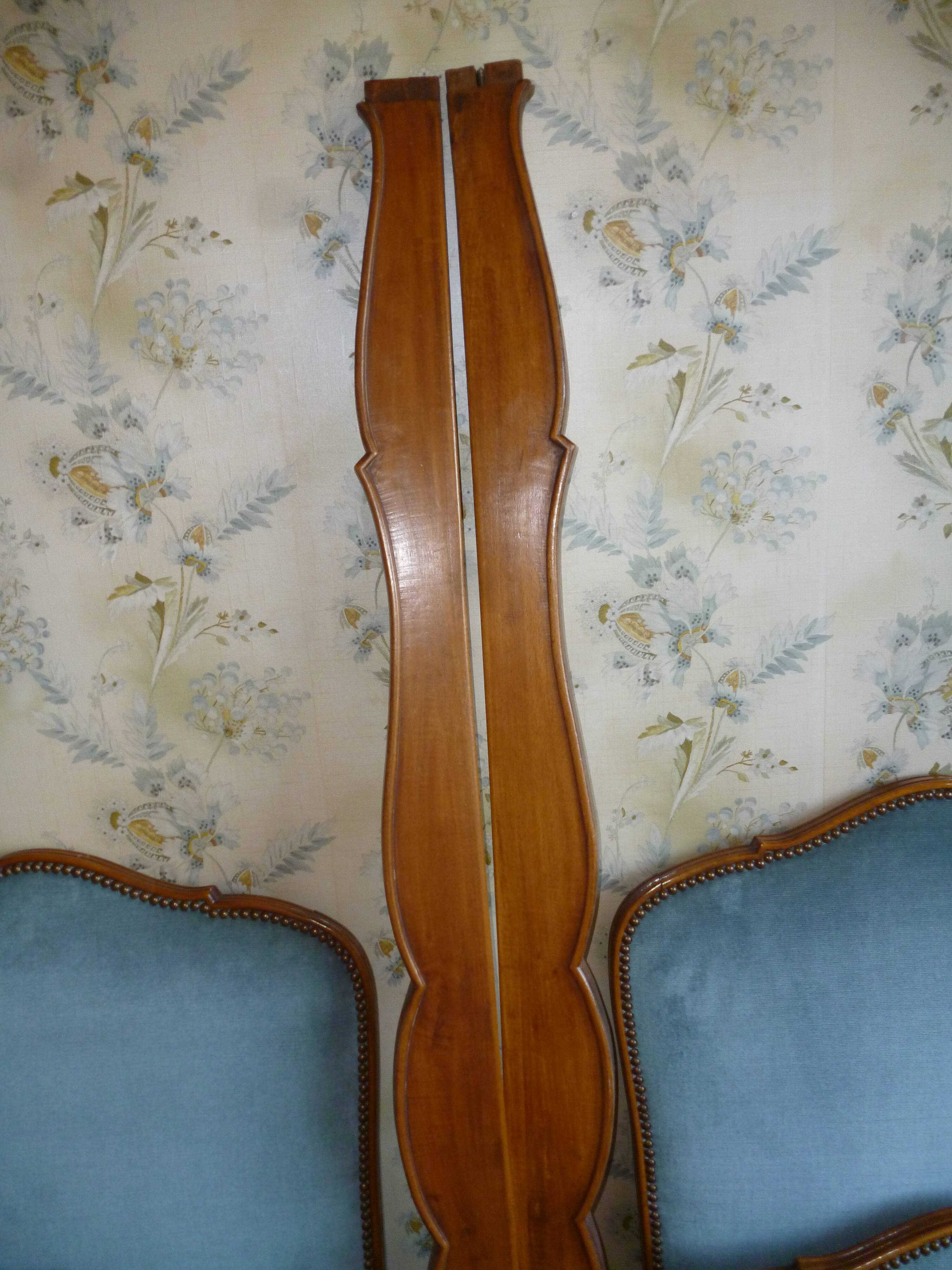 Paire de lits en 90 de style Louis XV