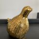 Cendrier en bronze Valenti caille ou perdrix vintage