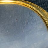 Plateau centre de table miroir vintage dorée