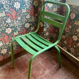 2 Tolix chairs in patinated metal