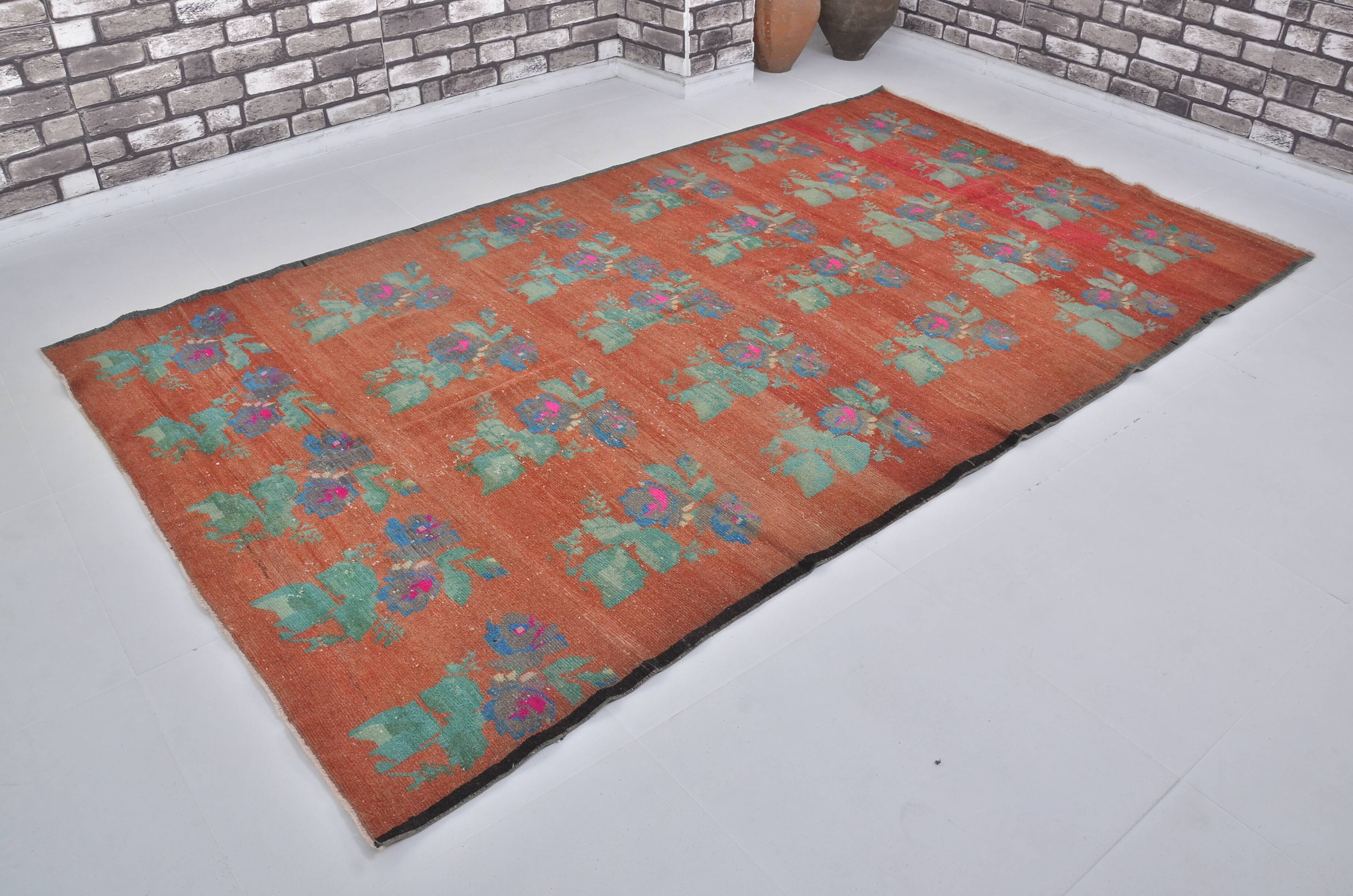 Flower Vintage Anatolian Rug sku1253