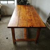 Wooden farm table