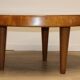 Vintage brutalist solid wood coffee table, 1960s
