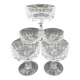 5 small antique crystal cups