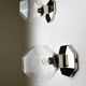 Pair of Motoko Ishii wall or flush mount lights for Staff Leuchten, Germany, 1970s
