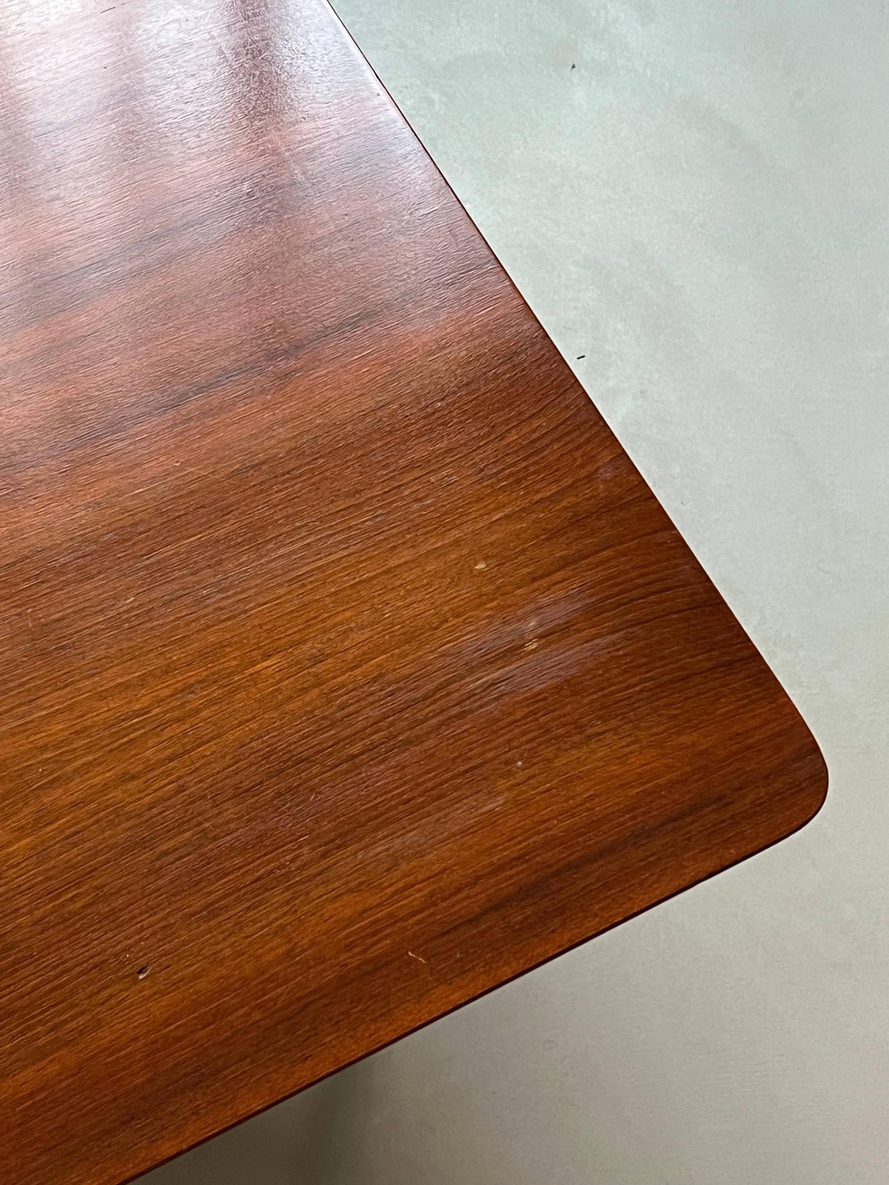 Table basse en bois et métal/laiton par Ico Parisi pour Cassina 1957