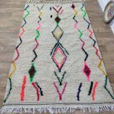 Handmade Berber wool mrirt rug 236 X 140 CM