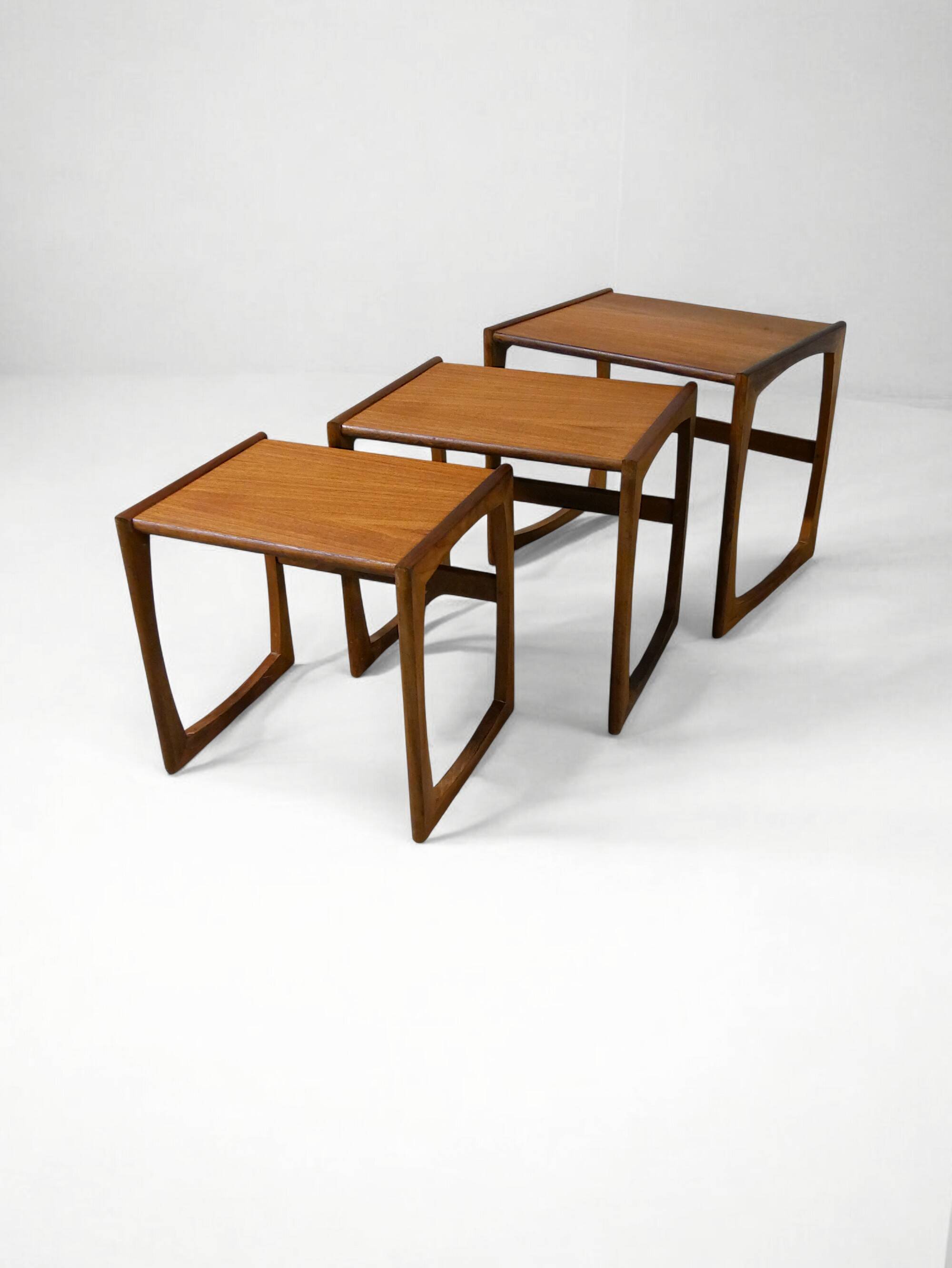 G-Plan nesting tables in teak - vintage 1960