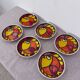 Service assiettes en céramique italienne signé Desimone Italy decor poisson années 60 vintage