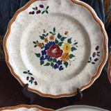 5 flat earthenware plates from Longchamp - Mistral