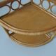 Wall angle shelf in rattan 60s 70s