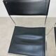 4 chaises Spaghetti de Giandomenico Belotti cuir noir pour Alias
