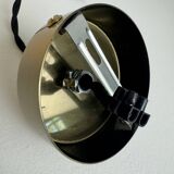 Vintage orange opaline suspension light 1970