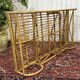 1960s rattan and bamboo daybed