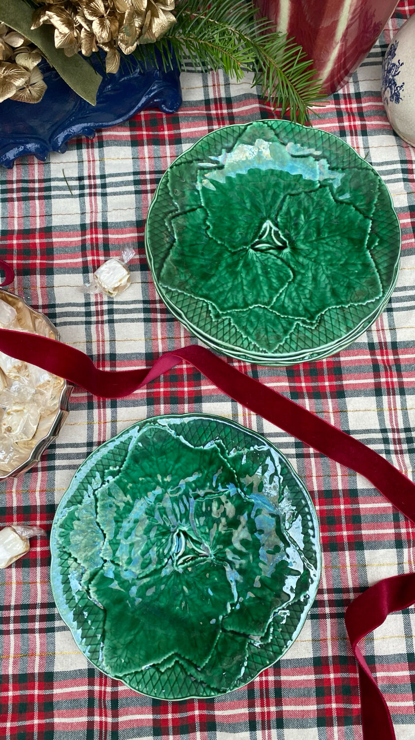 Assiettes à dessert Barbotine Gien