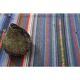 1970s Vintage Turkish Oushak Handmade Wool Cotton Purple Area Rug 159x277