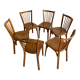Set of 6 bistro chairs Baumann 60s
