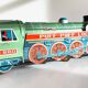 Metal toy vintage locomotive