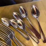 Apollo cutlery series silver metal art deco style