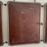 Vintage mirror 1930 barber triptych - 28 x 69 cm