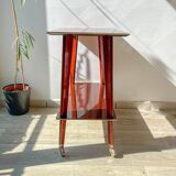 Vintage Formica trolley on wheels from the 1960s