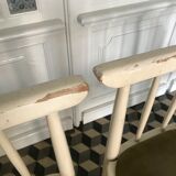 Built-in wooden chairs by Thonet