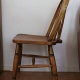 Rustic chair in natural wood