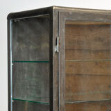 Polished iron medicine cabinet, 1950s