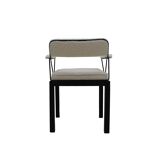 Mid Modern Ettore Sottsass Lodge Italian Black Metal and Wool Chairs, Set of Six
