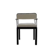 Mid Modern Ettore Sottsass Lodge Italian Black Metal and Wool Chairs, Set of Six
