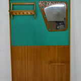 Mid-Century  Wall Mounted Coat Rack Czechoslovakia , 1970's